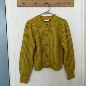 TopShop Chartreuse Cardigan